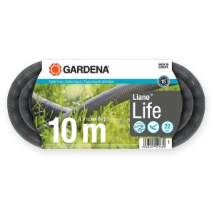 Gardena Liano Life tubo da giardino, 10 m, 13 mm, tubo in tessuto, flessibile e leggero.