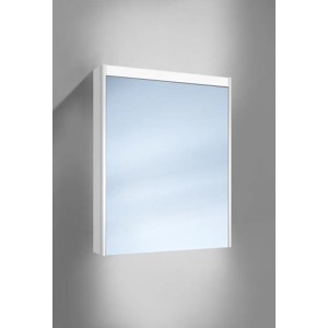 Schneider Armoire de toilette O-line LED 60 cm, blanc, charnières à gauche.