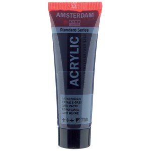Tube Amsterdam Acrylfarbe Standard Series Paynegrau, 20 ml.