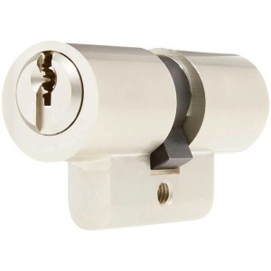 Cylindre rond Abus CH JW14N, 30/30, B/DFI pour serrures de porte haute sécurité.