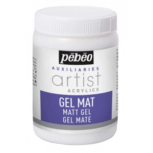 Pébéo Artist Acrylics Gel matt, 250 ml, für Acrylmalerei und Collagen.