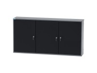 Küpper Hängeschrank Modell 70190 Schwarz-Hellgrau (HxBxT) 60 x 120 x 20 cm