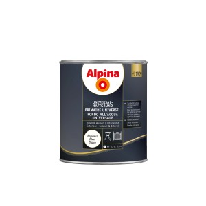Dose Alpina Universalgrund Weiss, 750ml, für Zink, Kunststoff, Aluminium und Kupfer.
