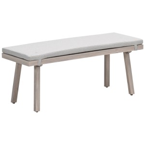 Banc de sport Garden Impressions Decala couleur sable en aluminium avec coussin.