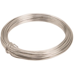 Fil d'aluminium argenté Conacord, 1,6 mm x 12 m, pour le bricolage.