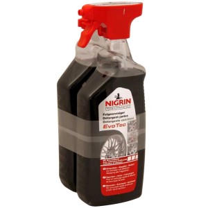 Nigrin EvoTec nettoyant jantes lot de 2 pour l'entretien auto.