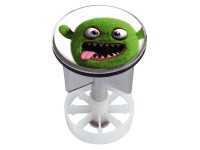 Excenterstopfen mit Dekor Monster Grausi Ø 38 - 40 mm