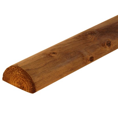Halbrundholz 7 x 250 cm