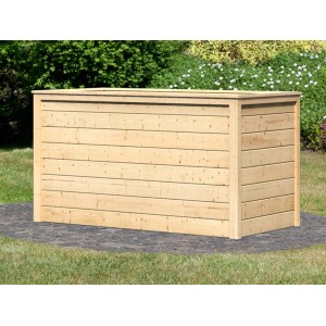 Aiuola rialzata in legno naturale Karibu, 159x75 cm, capacità 835 l.