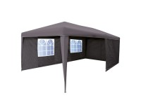 Alu-Faltpavillon Steingrau (HxBxT) 250 x 300 x 600 cm