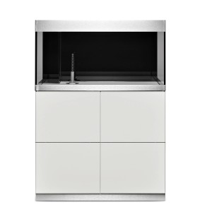 Oase HighLine Kit aquarium 200 l blanc avec meuble et accessoires.
