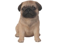 Vivid Arts Mops-Welpe Polyresin Beige (HxBxT) 16 x 15 x 11 cm