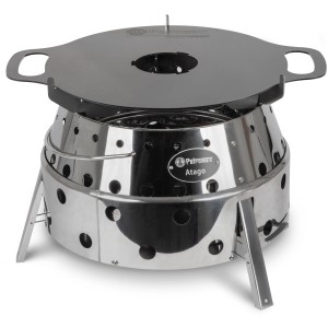 Piastra grill Petromax per Atago: piastra in acciaio sulla griglia Atago. Utensile per grigliate versatili.