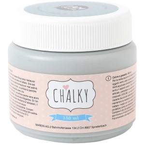 Dose Malfarbe Chalky Grau, 150 ml, für Möbel und Bastelarbeiten.