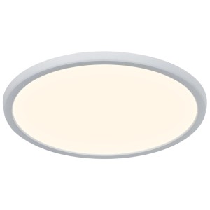 Plafoniera LED bianca Nordlux Oja 29, Ø 29,4 cm, 15W, per interni ed esterni.