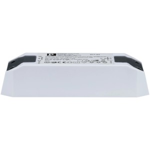 Transformateur électronique Paulmann 12V blanc pour lampes halo et LED, dimmable et avec protections.