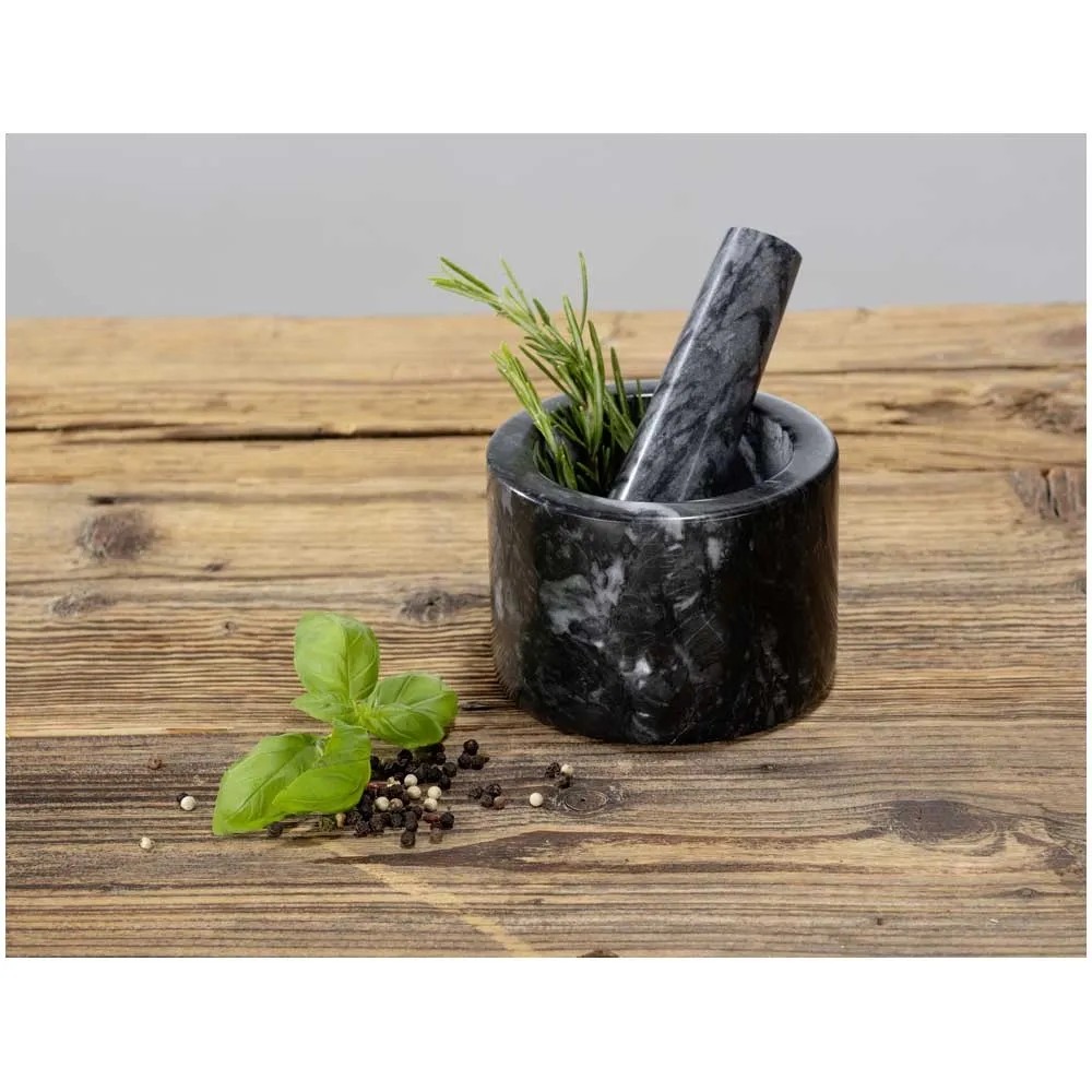 NER Thus Marmor-Mörser - Hochwertig Zum Zerkleinern Von Gewürzen
