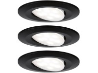 Paulmann 92461 Faretti Da Incasso LED Calla Rotondo | IP65, 6W, 4000K, Bianco Neutro, Orientabile