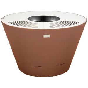 Brasero grill Nouvel Cono, acier rouillé, Ø 100cm. Barbecue à charbon moderne pour jardin et terrasse.