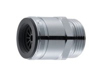 Neomatic Pro Reduktion mit Laminarsträhler Messing verchromt M28x1 AG 3/4