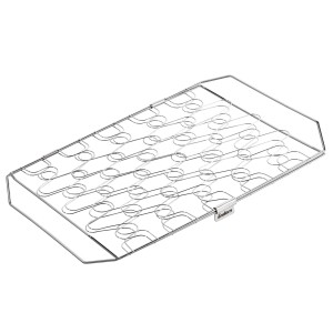 Support à poisson et légumes Enders en inox, ustensile de grill pour une cuisson sûre.