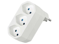 Steffen Mehrfachadapter Manta 3 x T13 drehbar 320° Weiss