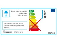 Spiegelschrank Oscar 3 Türen Palisander mit LED-Beleuchtung