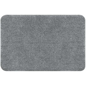 Tappeto bagno grigio Spirella Brizzolo, 60x90 cm, in fibre acriliche con effetto mélange.