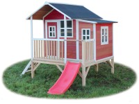 Exit Spielhaus Loft 350 Holz Rot
