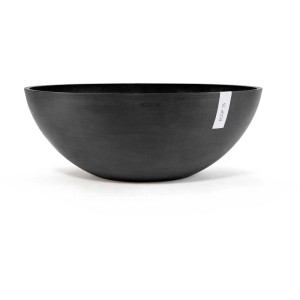 Pot de fleurs Ecopots Vienna gris foncé, Ø 70 cm, idéal pour le jardin et la terrasse.