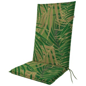 Cuscino per schienale alto Doppler Living D.6913 con motivo floreale verde, 48x119 cm.