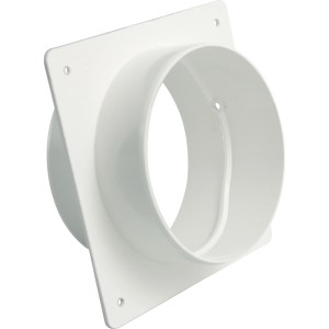 Raccordo a muro bianco Marley System 100 per collegamento tubi senza valvola di non ritorno.