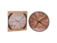Wanduhr in Holzoptik