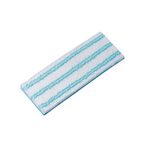 Panno di ricambio Leifheit Picobello S micro duo, bianco con strisce turchesi, per lavapavimenti.