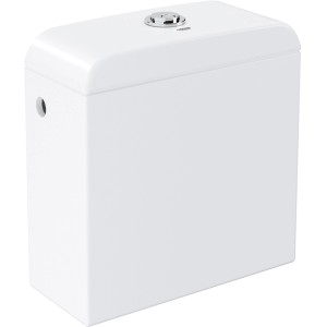 Cassetta di scarico Grohe Euro Ceramic in Alpin White con alimentazione laterale.