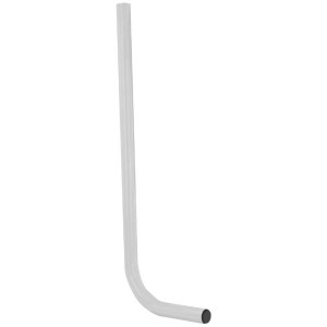 Tuyau de chasse d'eau droit blanc (700 mm) en plastique pour l'extension des tuyaux de chasse d'eau.