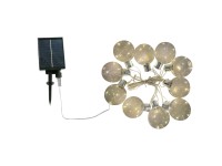 Schönenberger Solar-USB-C Lichterkette Crystal Schwarz 4,35 m