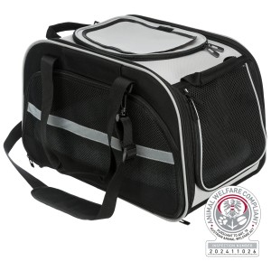 Trasportino Trixie Valery, nero-grigio, 29x31x49 cm. Borsa per cani con maniglie e tracolla.