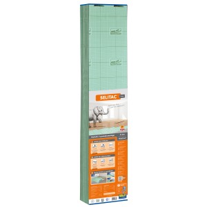 Paquet d'isolation phonique Selitac, épaisseur 3 mm, rouleau de 10,63 m² pour stratifié et parquet.