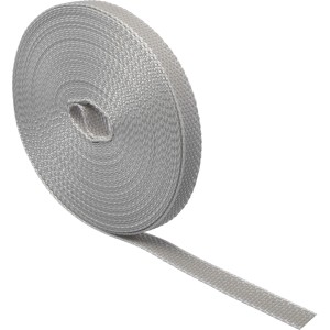 Sangle de volet roulant Schellenberg Mini grise, largeur 14 mm, longueur 12 m, enroulée.