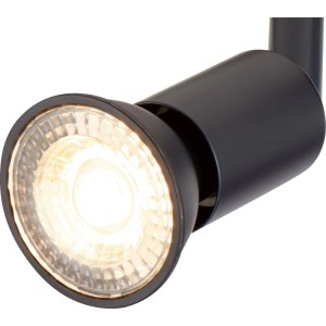Faretto nero a 3 luci Concio GU10 in ferro, lampadine non incluse.