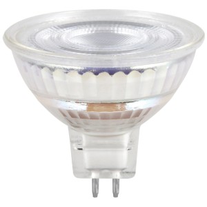 Réflecteur LED Osram MR16, culot GU5.3, 4000K, 6,1W, design en verre pour éclairage intérieur.