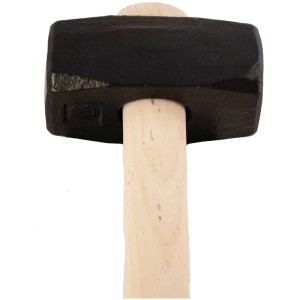 Masse Crafttools, 4 kg, avec manche en frêne (90 cm).