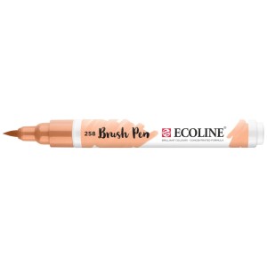 Ecoline Brushpen Aprikose, Einzelstift für kreatives Gestalten und Handlettering.
