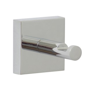 Gancio a muro cromato Nie Wieder Bohren Ekkro EK241 per bagno e cucina.