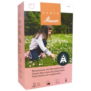 Samen Mauser Mélange de graines de gazon pâquerettes pour une pelouse fleurie.