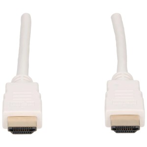 Weißes Schwaiger HDMI Kabel, High Speed, 1,5 m Länge für Audio & Video.