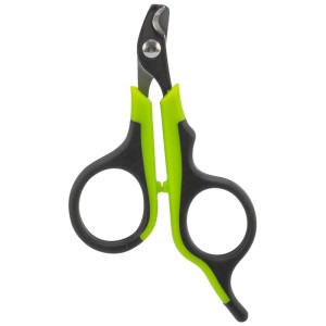 Forbici per unghie Trixie, 8 cm, grigio-verde, per la cura di piccoli animali. Precise e sicure per conigli e cavie.