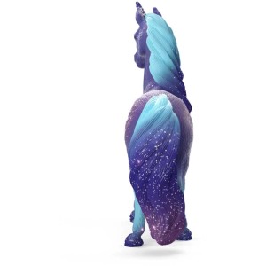 Schleich Bayala Galaxy Licorne Arc-en-ciel Étalon, fourrure bleue avec étoiles, figurine