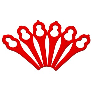 Lames de rechange LUX pour coupe-bordures, rouge, compatible avec Bosch ART 26 LI et autres modèles.
